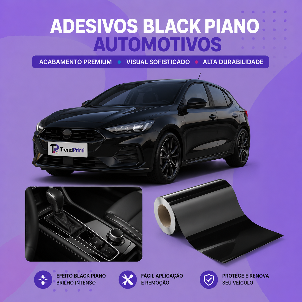 Adesivos Black Piano