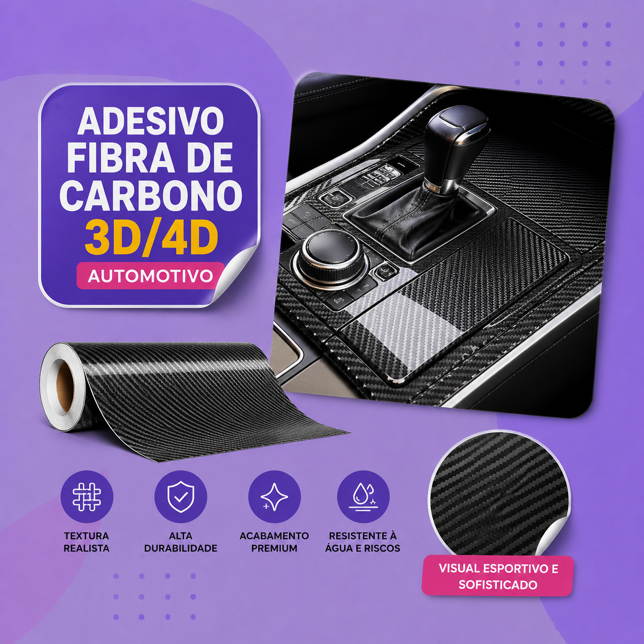 Adesivo Fibra de Carbono